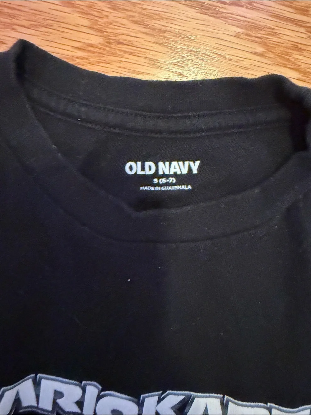 Old Navy Black MarioKart Logo Tee - Kids